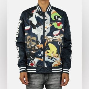 Preowned Members Only Men’s Looney Tunes Bomber Jacket